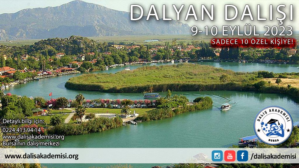 9-10 Eylül Dalyan Dalışı-10 Kişiye Özel