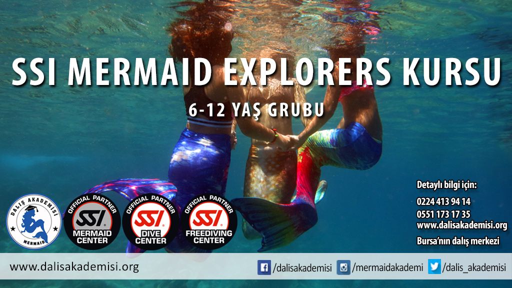 SSI Mermaid Explorers Kursu 6-12 Yaş 